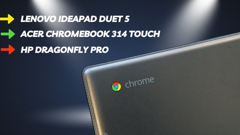 This Chromebook features a colorful OLED display