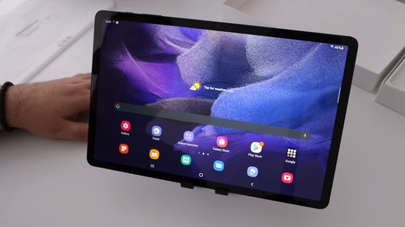 tablet touchscreen interface