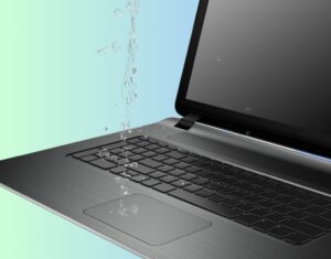 SPILLED WATER ON LAPTOP